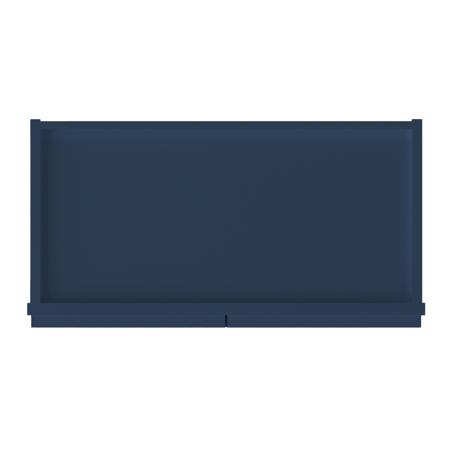 Wall Kitchen Cabinet W2424 Danbury Blue LessCare 24 in. width 24 in. height 12 in. depth - Kitchen Cabinets