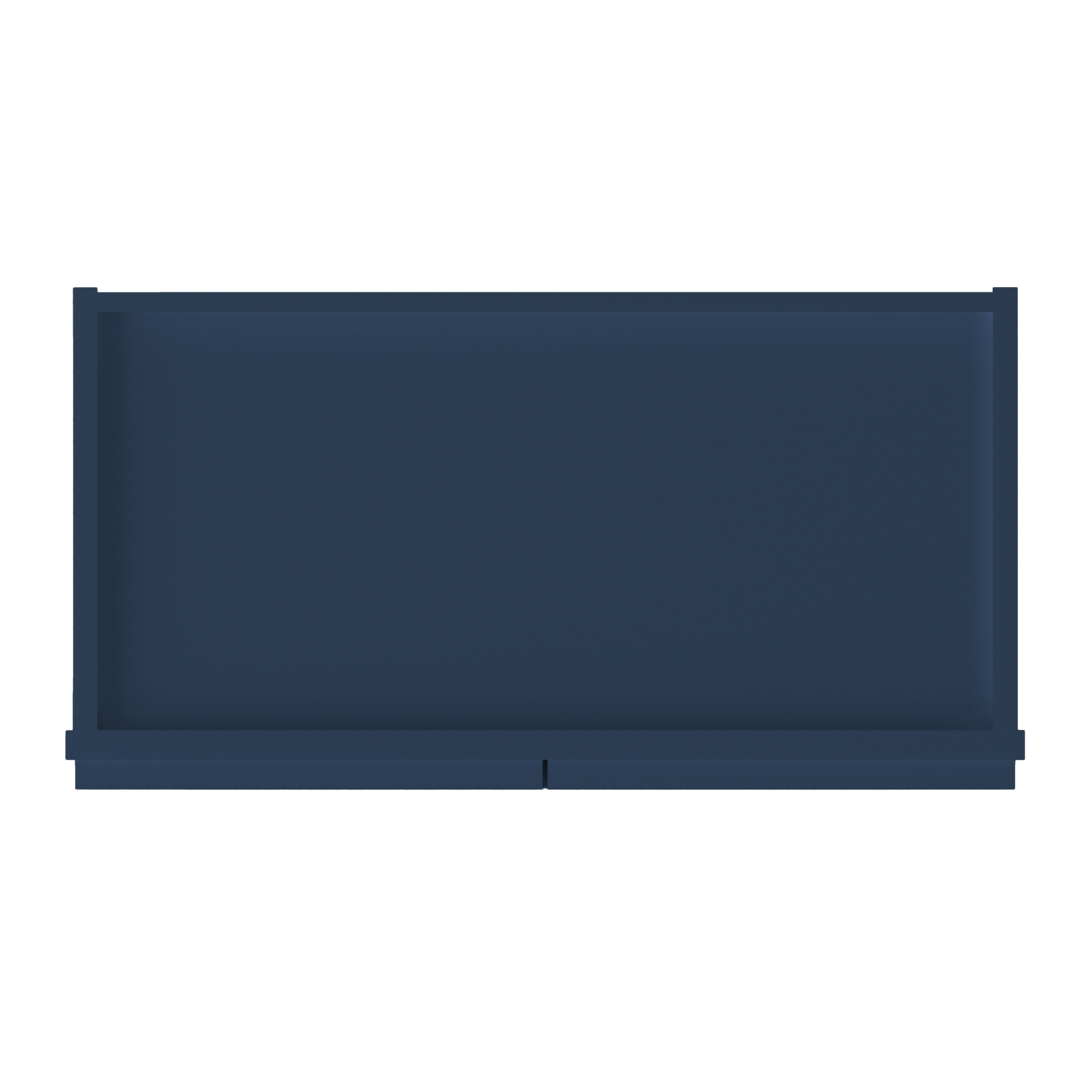 Wall Kitchen Cabinet W2424 Danbury Blue LessCare 24 in. width 24 in. height 12 in. depth - Kitchen Cabinets