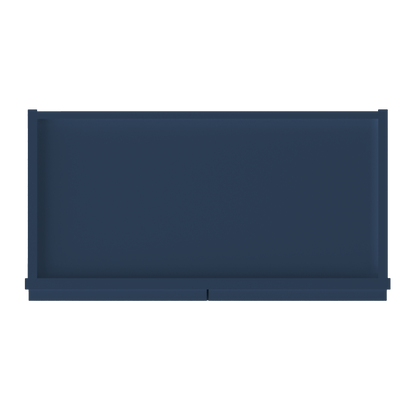 Wall Kitchen Cabinet W2424 Danbury Blue LessCare 24 in. width 24 in. height 12 in. depth - Kitchen Cabinets