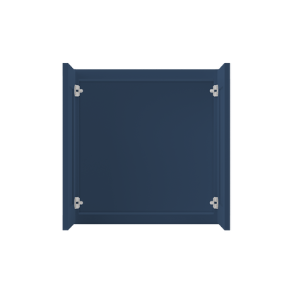 Wall Kitchen Cabinet W2424 Danbury Blue LessCare 24 in. width 24 in. height 12 in. depth - Kitchen Cabinets