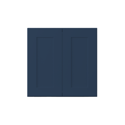 Wall Kitchen Cabinet W2424 Danbury Blue LessCare 24 in. width 24 in. height 12 in. depth - Kitchen Cabinets