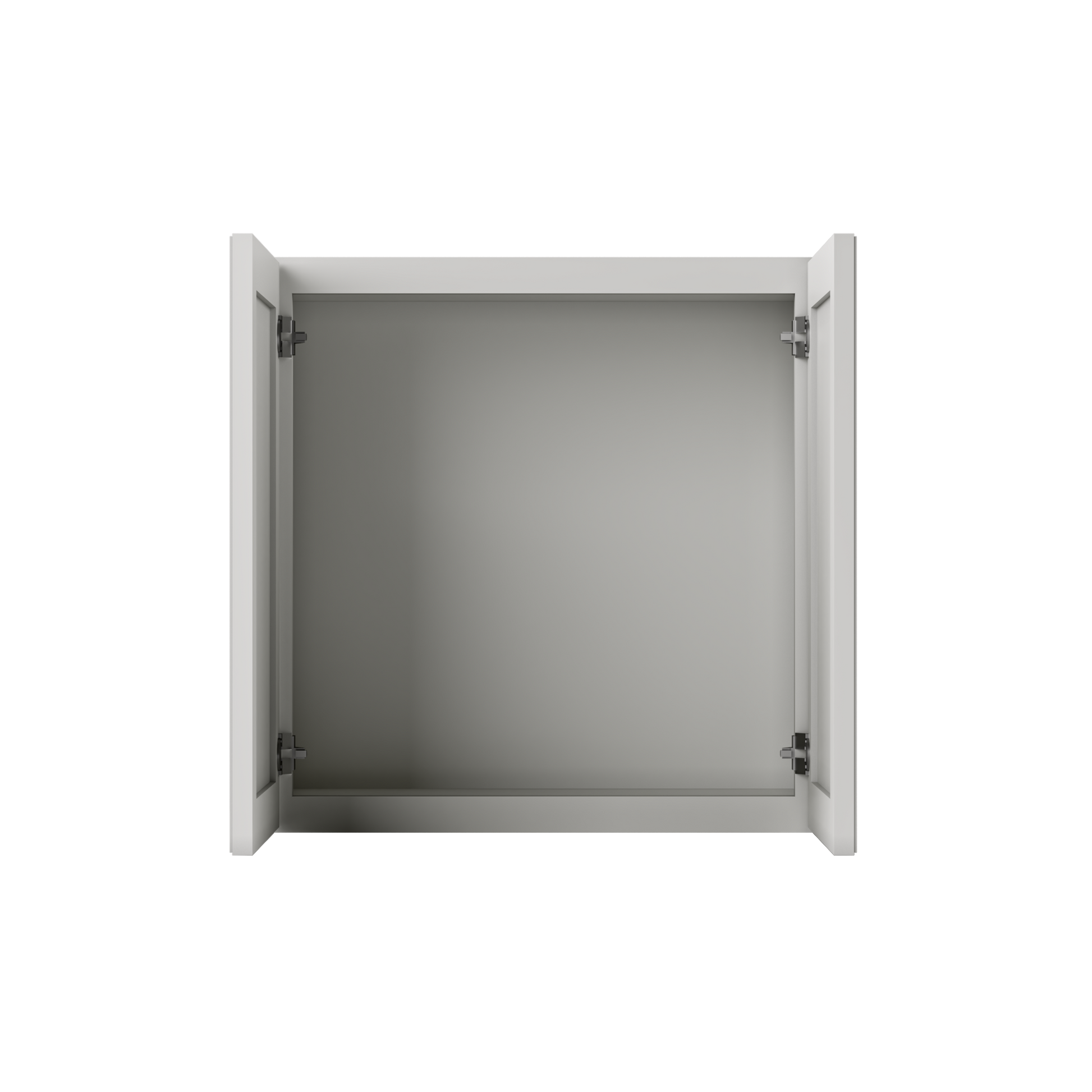 Wall Kitchen Cabinet W2424 Milan Pearl LessCare 24 in. width 24 in. height 12 in. depth - Kitchen Cabinets