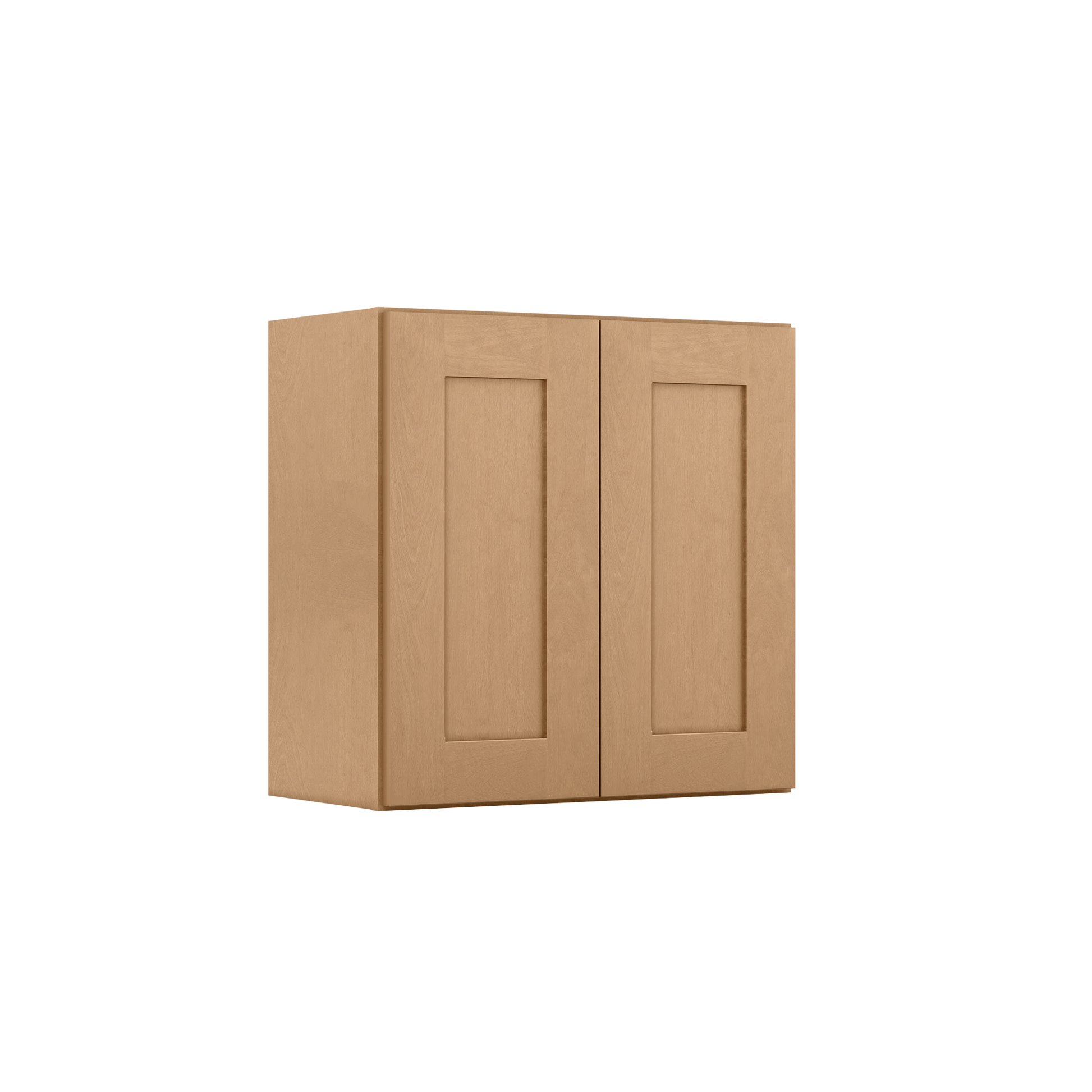 Wall Kitchen Cabinet W2424 Shaker Toffee LessCare 24 in. width 24 in. height 12 in. depth - Kitchen Cabinets