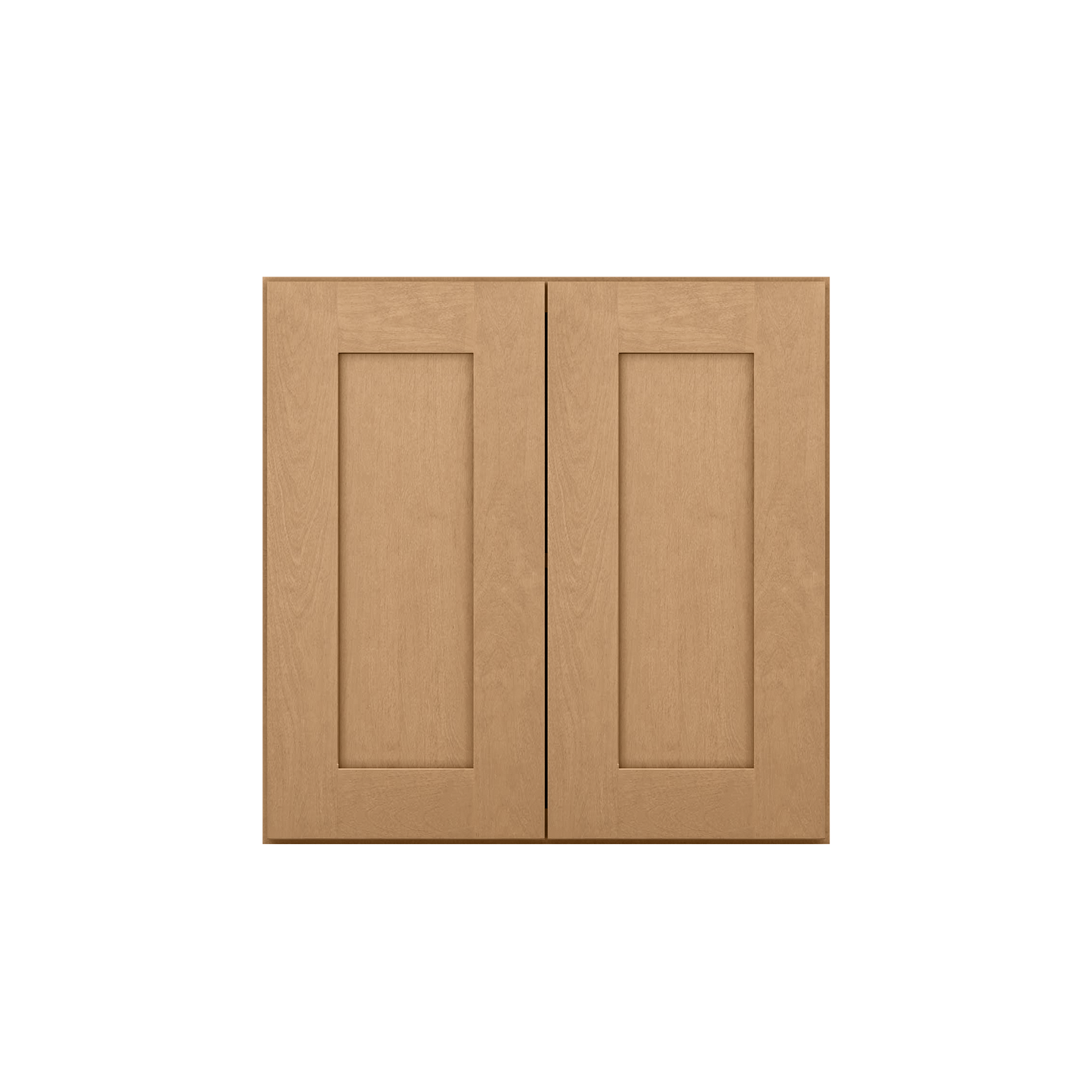 Wall Kitchen Cabinet W2424 Shaker Toffee LessCare 24 in. width 24 in. height 12 in. depth - Kitchen Cabinets