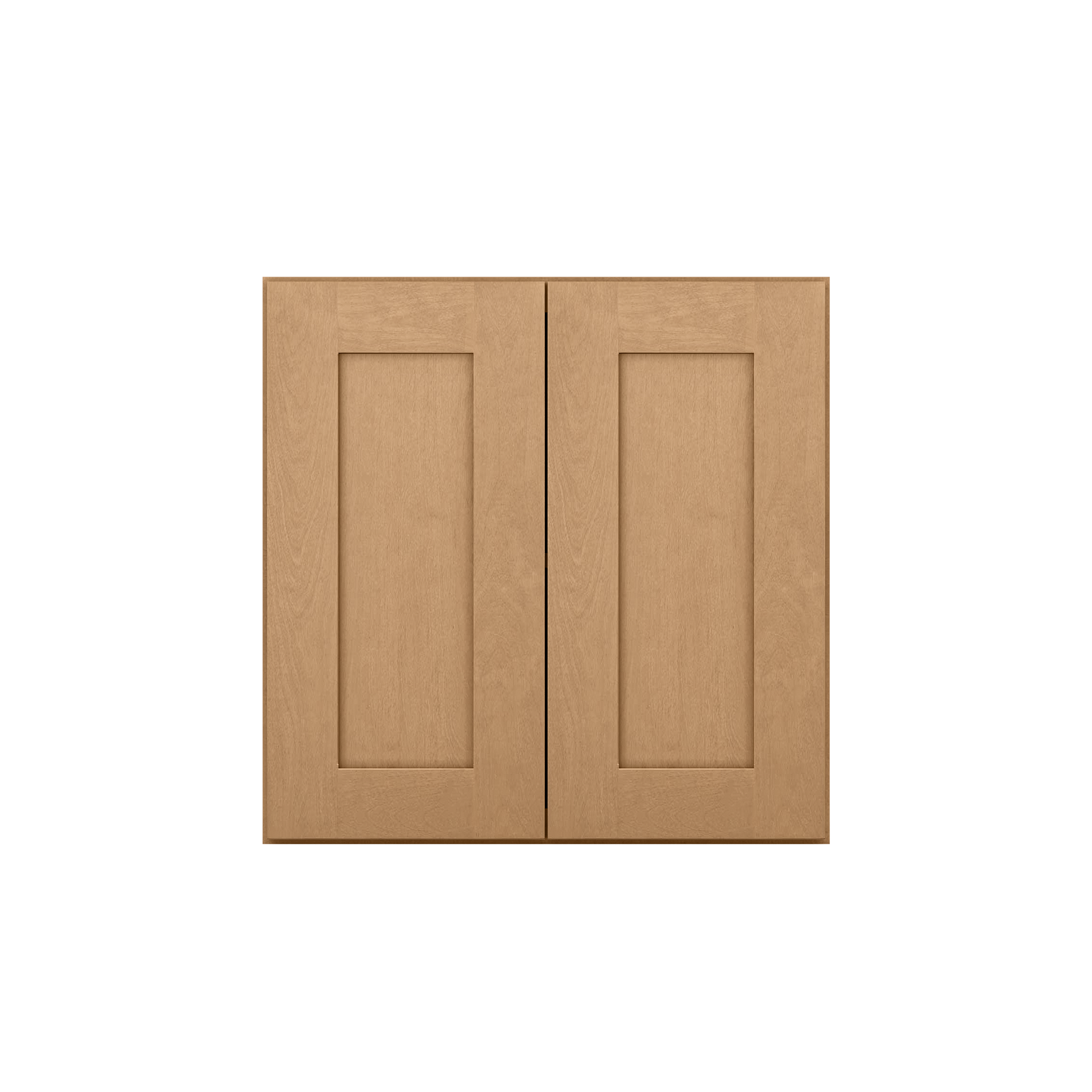 Wall Kitchen Cabinet W2424 Shaker Toffee LessCare 24 in. width 24 in. height 12 in. depth - Kitchen Cabinets