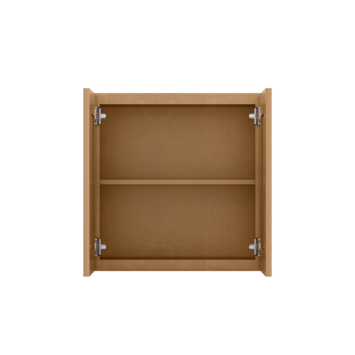 Wall Kitchen Cabinet W2424 Shaker Toffee LessCare 24 in. width 24 in. height 12 in. depth - Kitchen Cabinets