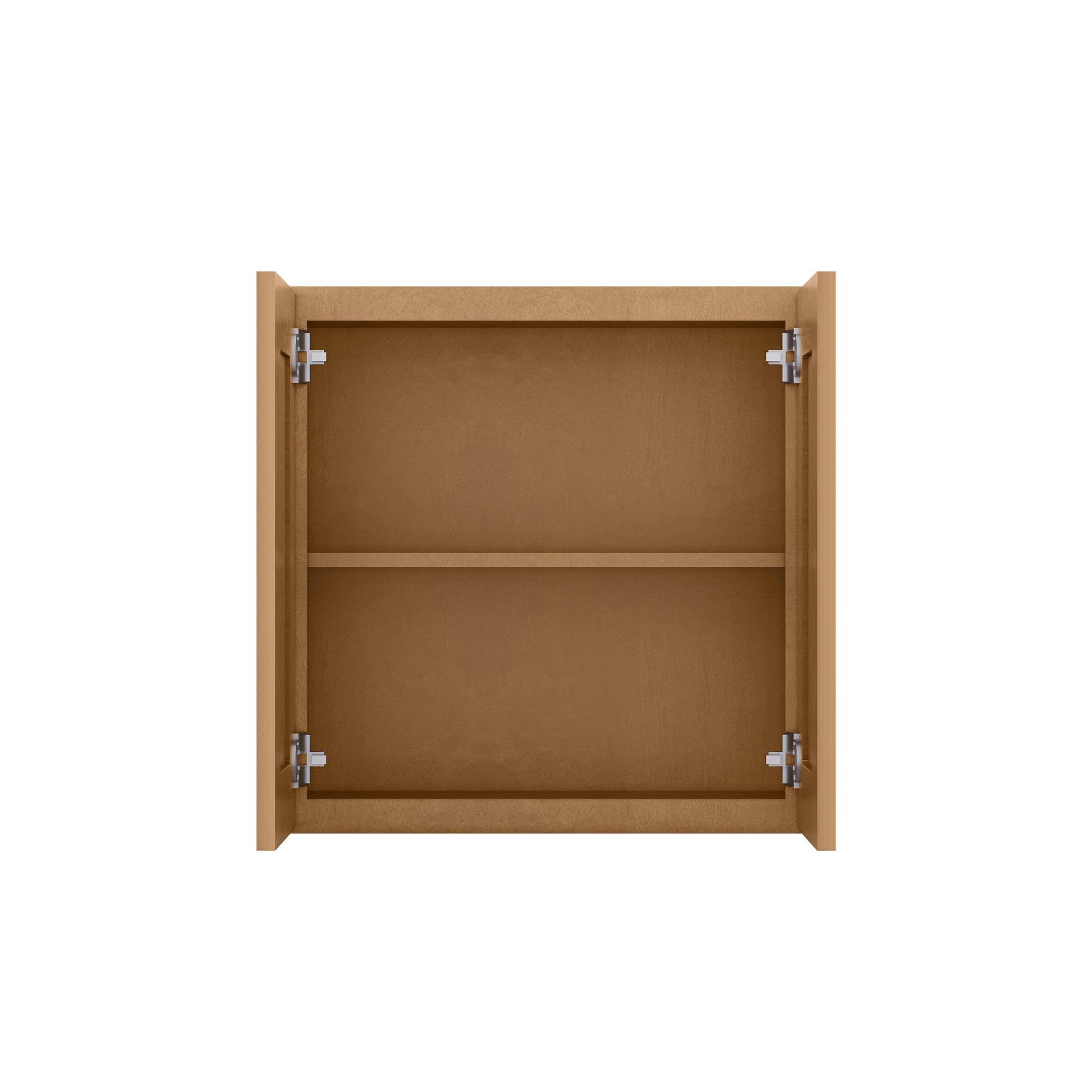 Wall Kitchen Cabinet W2424 Shaker Toffee LessCare 24 in. width 24 in. height 12 in. depth - Kitchen Cabinets