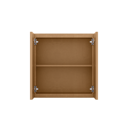 Wall Kitchen Cabinet W2424 Shaker Toffee LessCare 24 in. width 24 in. height 12 in. depth - Kitchen Cabinets