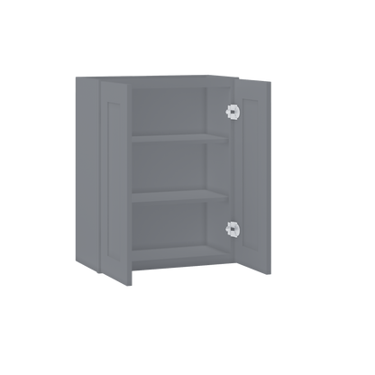 Wall Kitchen Cabinet W2430 Colonial Gray LessCare 24 in. width 30 in. height 12 in. depth - Kitchen Cabinets