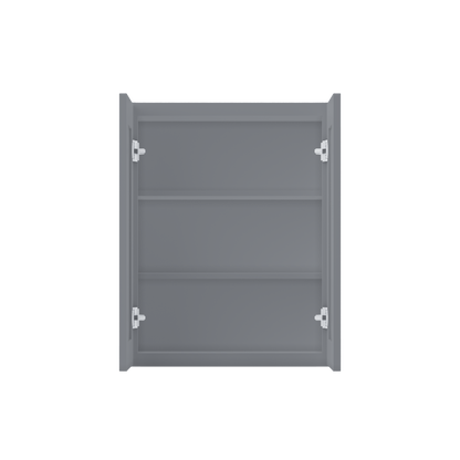 Wall Kitchen Cabinet W2430 Colonial Gray LessCare 24 in. width 30 in. height 12 in. depth - Kitchen Cabinets