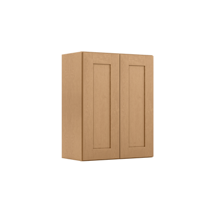Wall Kitchen Cabinet W2430 Shaker Toffee LessCare 24 in. width 30 in. height 12 in. depth - Kitchen Cabinets