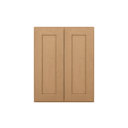 Wall Kitchen Cabinet W2430 Shaker Toffee LessCare 24 in. width 30 in. height 12 in. depth - Kitchen Cabinets