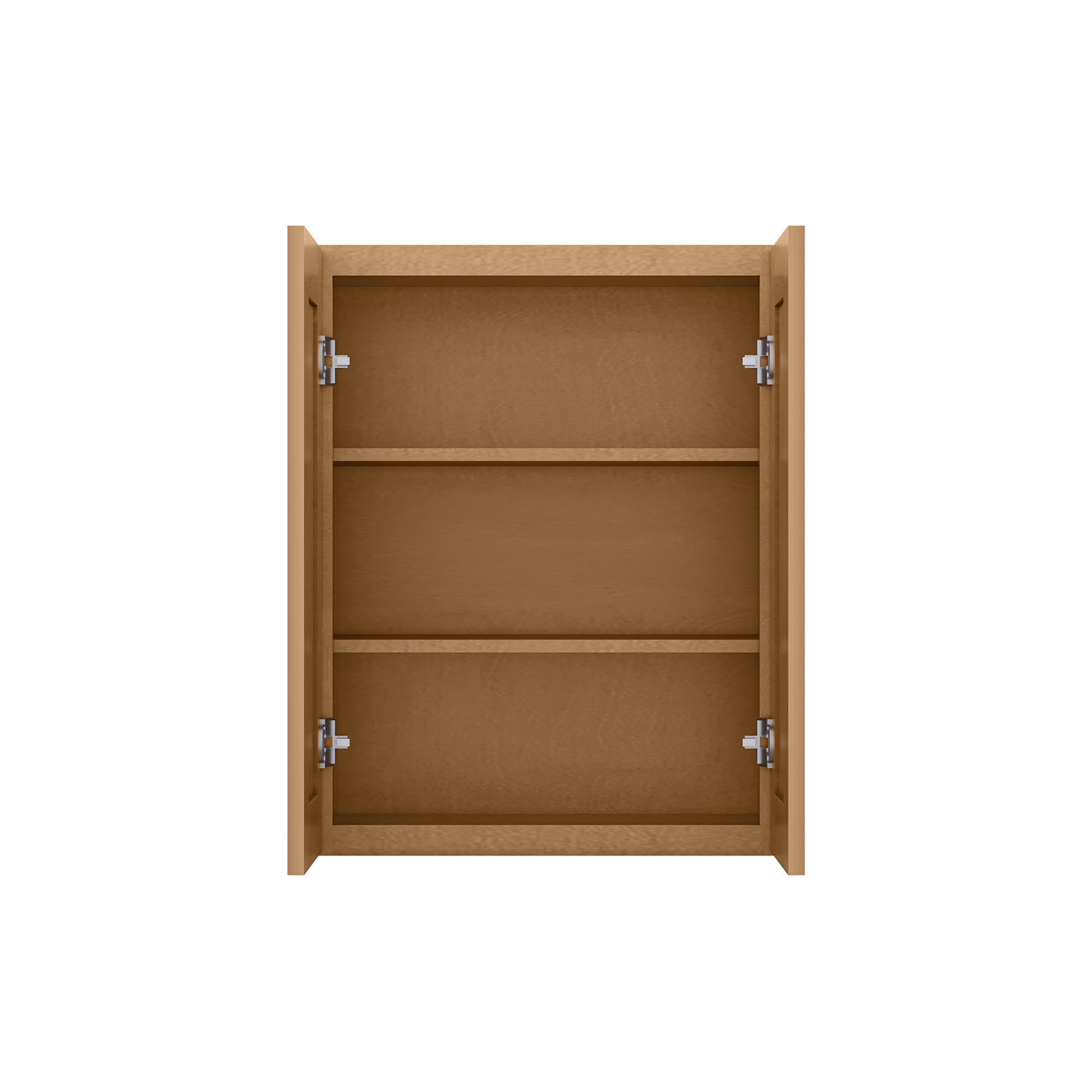 Wall Kitchen Cabinet W2430 Shaker Toffee LessCare 24 in. width 30 in. height 12 in. depth - Kitchen Cabinets