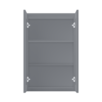 Wall Kitchen Cabinet W2436 Colonial Gray LessCare 24 in. width 36 in. height 12 in. depth - Kitchen Cabinets