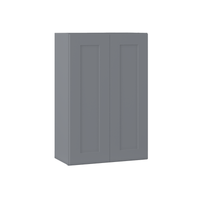 Wall Kitchen Cabinet W2436 Colonial Gray LessCare 24 in. width 36 in. height 12 in. depth - Kitchen Cabinets
