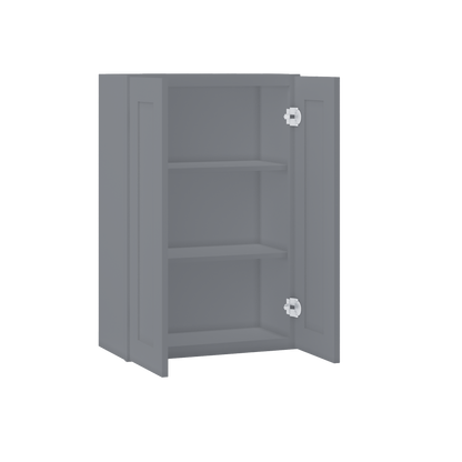 Wall Kitchen Cabinet W2436 Colonial Gray LessCare 24 in. width 36 in. height 12 in. depth - Kitchen Cabinets