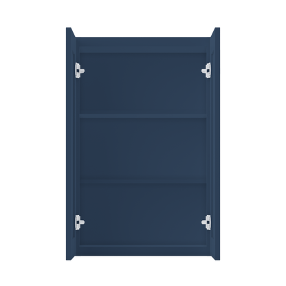 Wall Kitchen Cabinet W2436 Danbury Blue LessCare 24 in. width 36 in. height 12 in. depth - Kitchen Cabinets