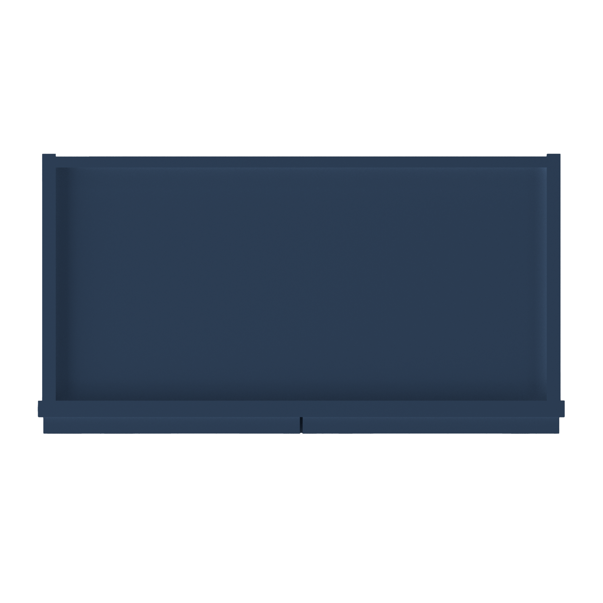 Wall Kitchen Cabinet W2436 Danbury Blue LessCare 24 in. width 36 in. height 12 in. depth - Kitchen Cabinets