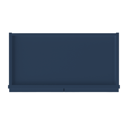 Wall Kitchen Cabinet W2436 Danbury Blue LessCare 24 in. width 36 in. height 12 in. depth - Kitchen Cabinets