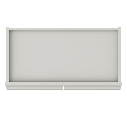 Wall Kitchen Cabinet W2436 Milan Pearl 24 in. width 36 in. height 12 in. depth - Kitchen Cabinets