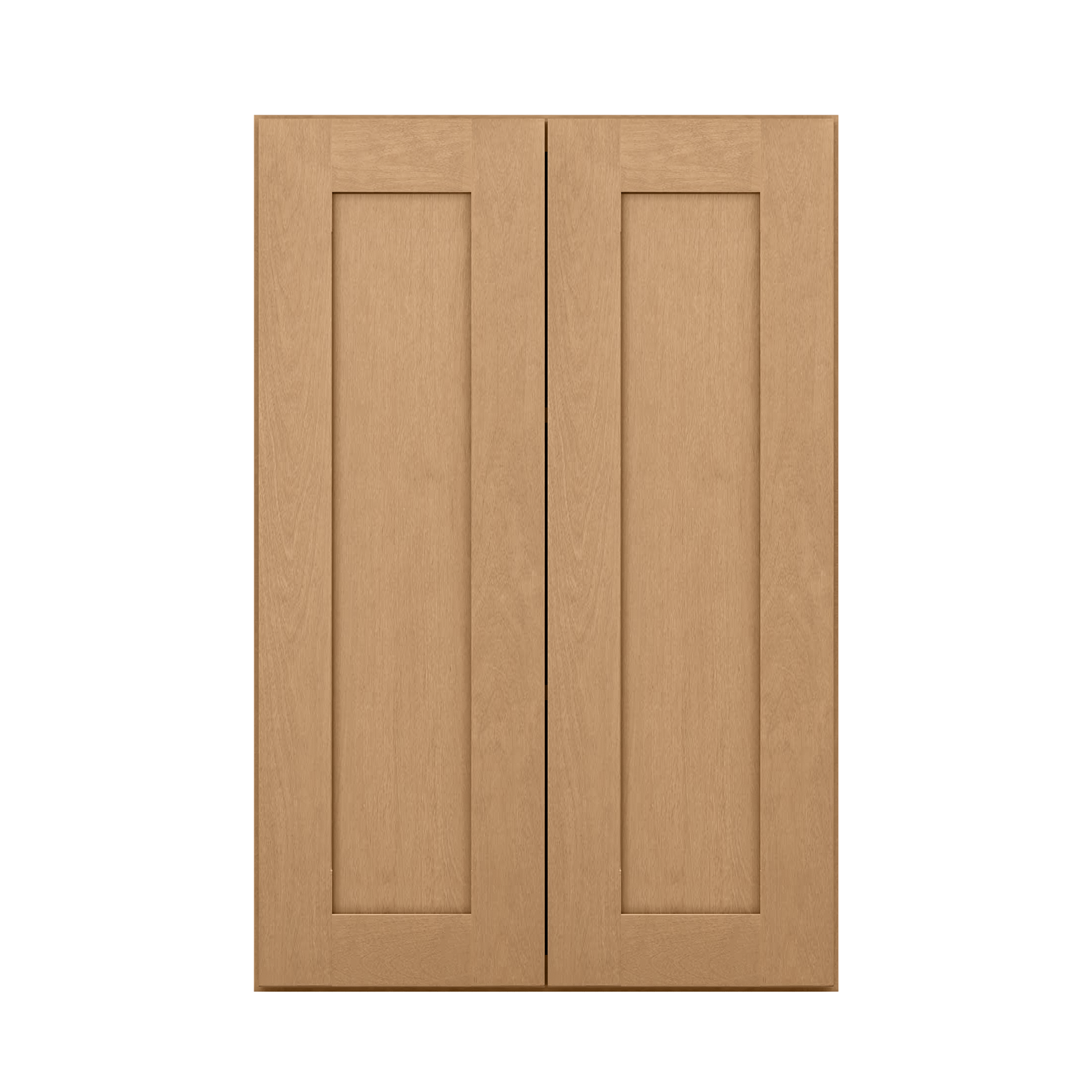 Wall Kitchen Cabinet W2436 Shaker Toffee LessCare 24 in. width 36 in. height 12 in. depth - Kitchen Cabinets