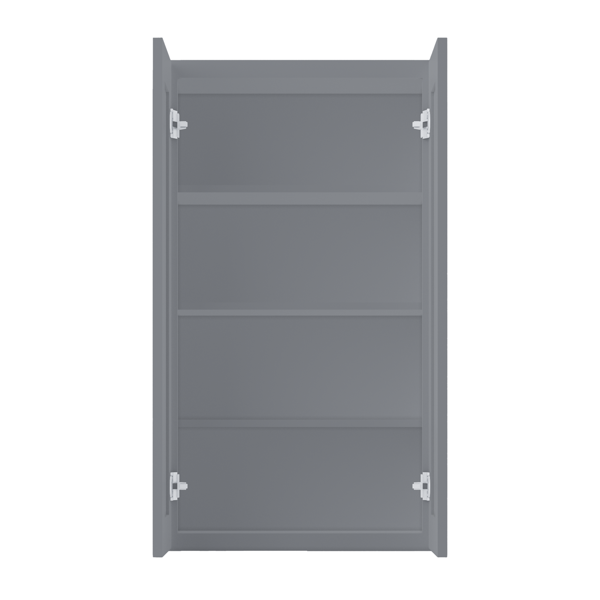 Wall Kitchen Cabinet W2442 Colonial Gray LessCare 24 in. width 42 in. height 12 in. depth - Kitchen Cabinets