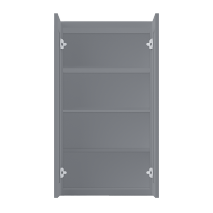 Wall Kitchen Cabinet W2442 Colonial Gray LessCare 24 in. width 42 in. height 12 in. depth - Kitchen Cabinets