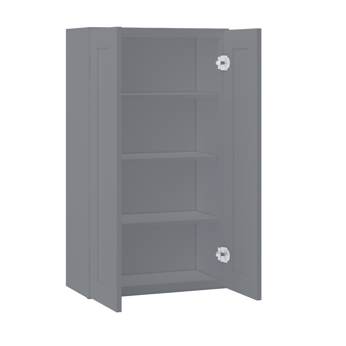 Wall Kitchen Cabinet W2442 Colonial Gray LessCare 24 in. width 42 in. height 12 in. depth - Kitchen Cabinets