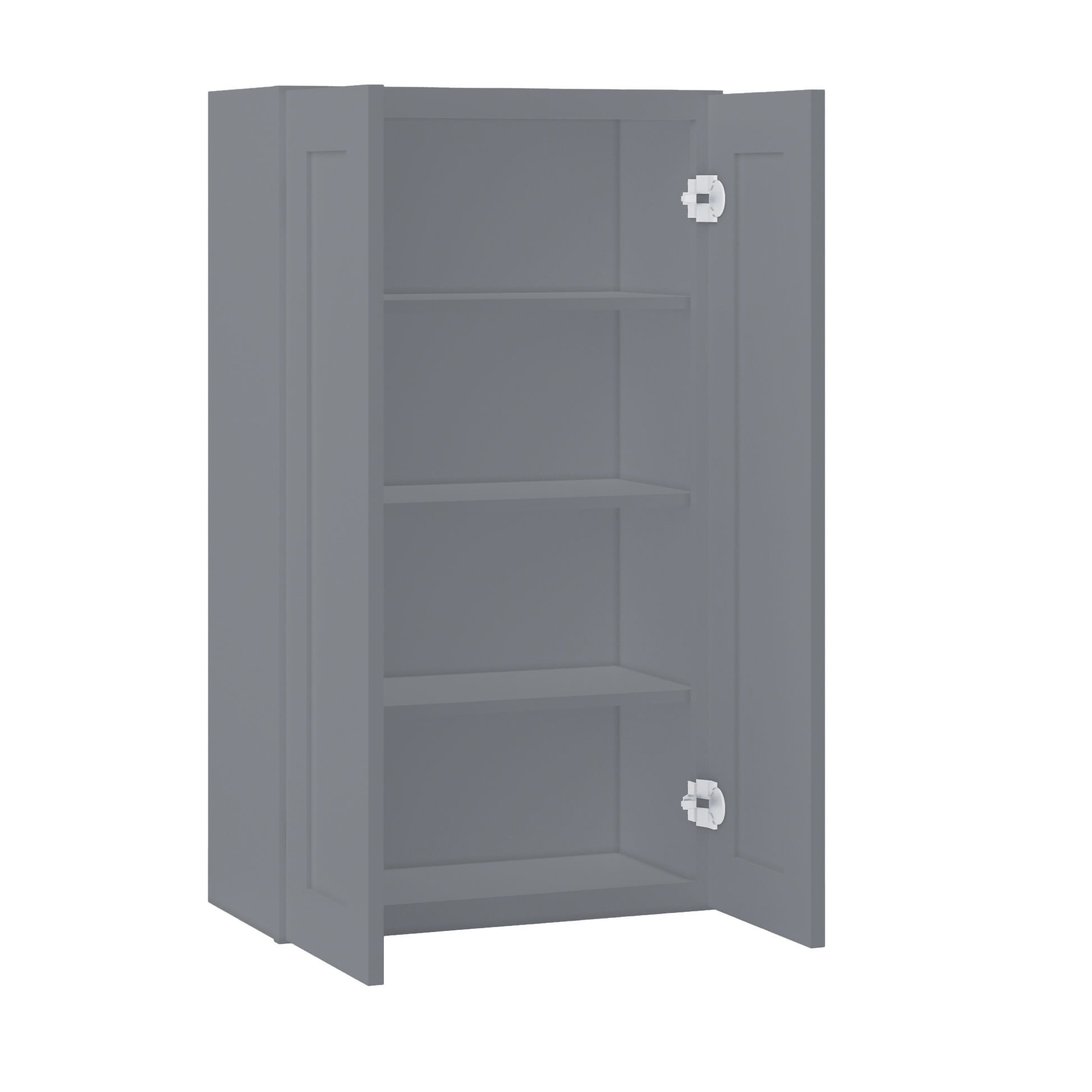 Wall Kitchen Cabinet W2442 Colonial Gray LessCare 24 in. width 42 in. height 12 in. depth - Kitchen Cabinets