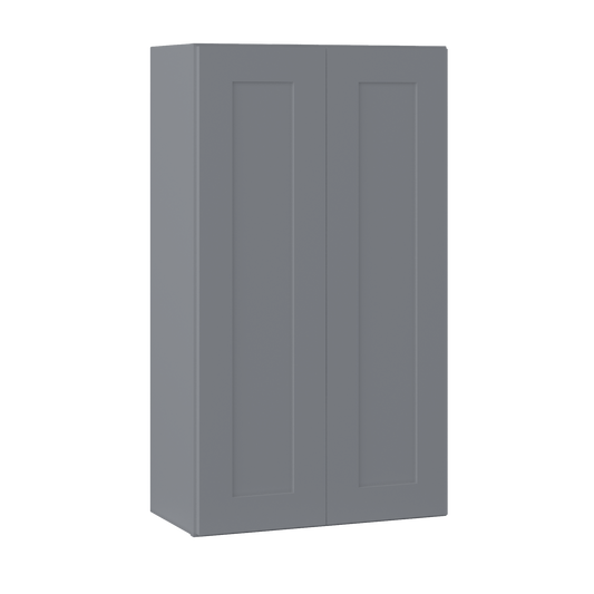 Wall Kitchen Cabinet W2442 Colonial Gray LessCare 24 in. width 42 in. height 12 in. depth - Kitchen Cabinets
