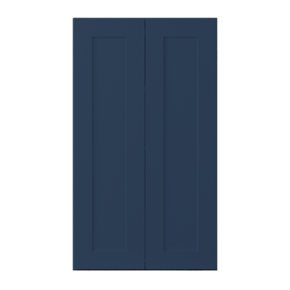 Wall Kitchen Cabinet W2442 Danbury Blue LessCare 24 in. width 42 in. height 12 in. depth - Kitchen Cabinets