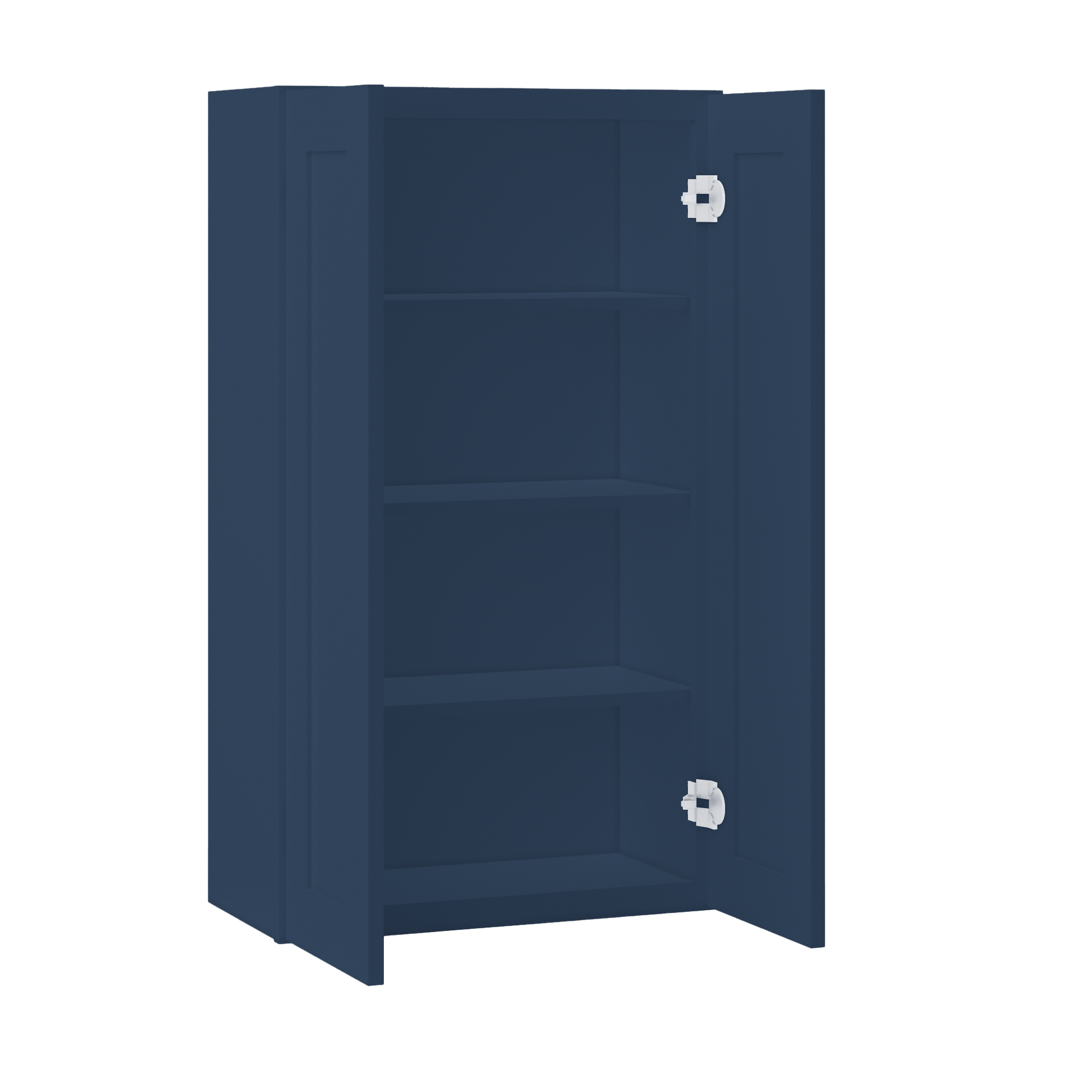 Wall Kitchen Cabinet W2442 Danbury Blue LessCare 24 in. width 42 in. height 12 in. depth - Kitchen Cabinets