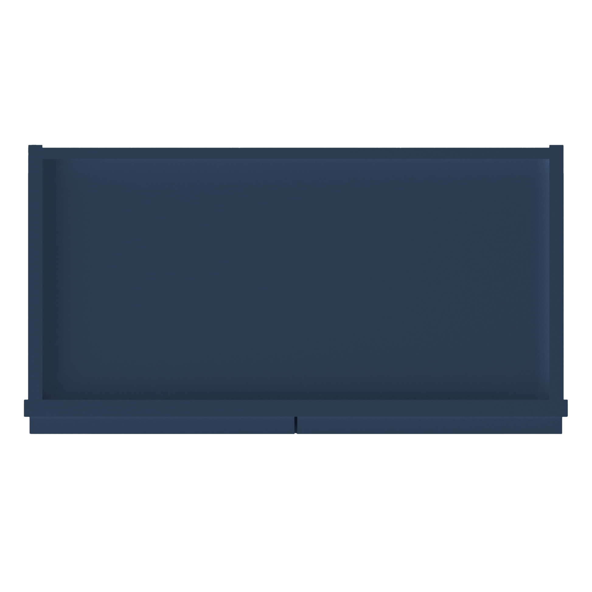 Wall Kitchen Cabinet W2442 Danbury Blue LessCare 24 in. width 42 in. height 12 in. depth - Kitchen Cabinets