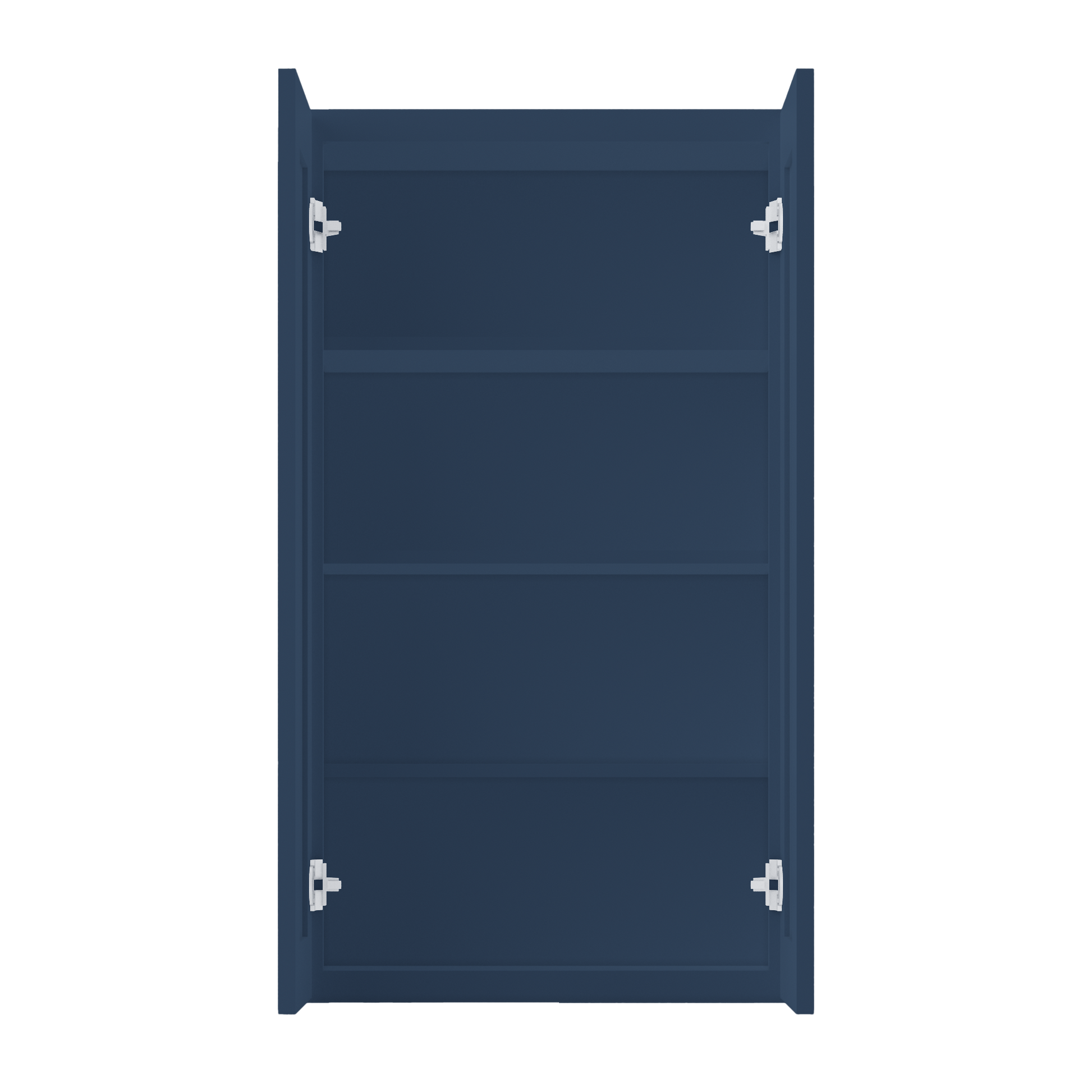 Wall Kitchen Cabinet W2442 Danbury Blue LessCare 24 in. width 42 in. height 12 in. depth - Kitchen Cabinets