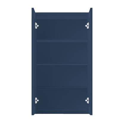 Wall Kitchen Cabinet W2442 Danbury Blue LessCare 24 in. width 42 in. height 12 in. depth - Kitchen Cabinets