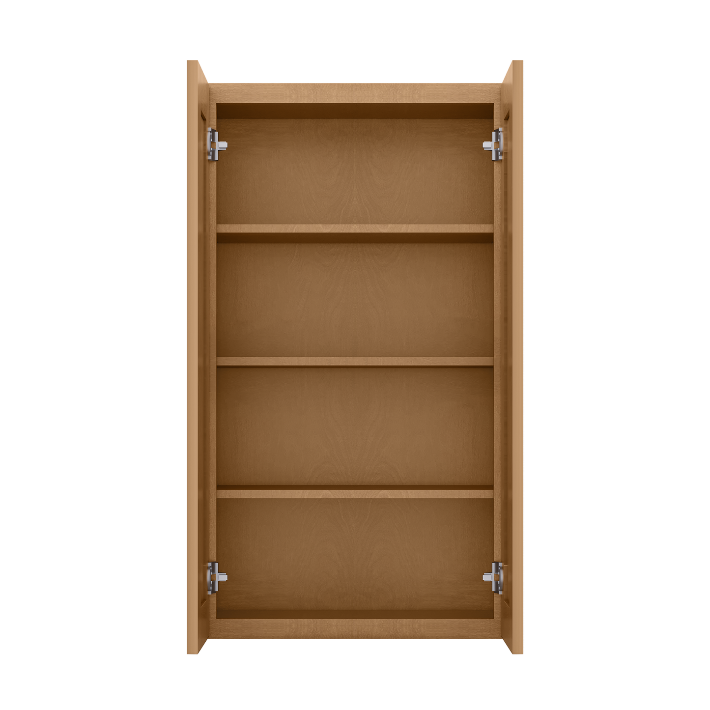 Wall Kitchen Cabinet W2442 Shaker Toffee LessCare 24 in. width 42 in. height 12 in. depth - Kitchen Cabinets