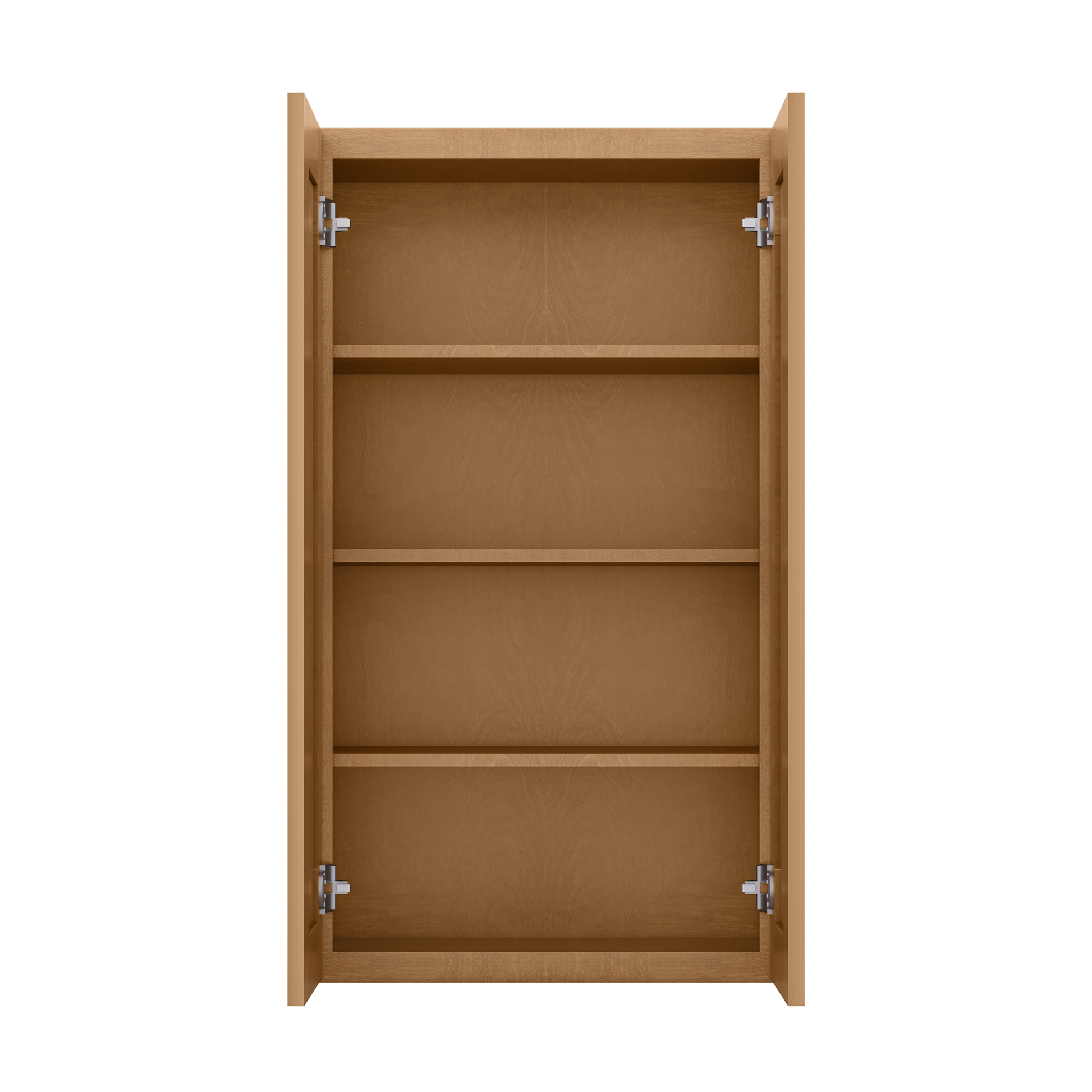 Wall Kitchen Cabinet W2442 Shaker Toffee LessCare 24 in. width 42 in. height 12 in. depth - Kitchen Cabinets