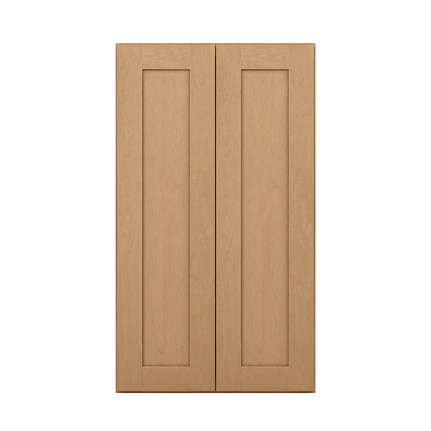 Wall Kitchen Cabinet W2442 Shaker Toffee LessCare 24 in. width 42 in. height 12 in. depth - Kitchen Cabinets