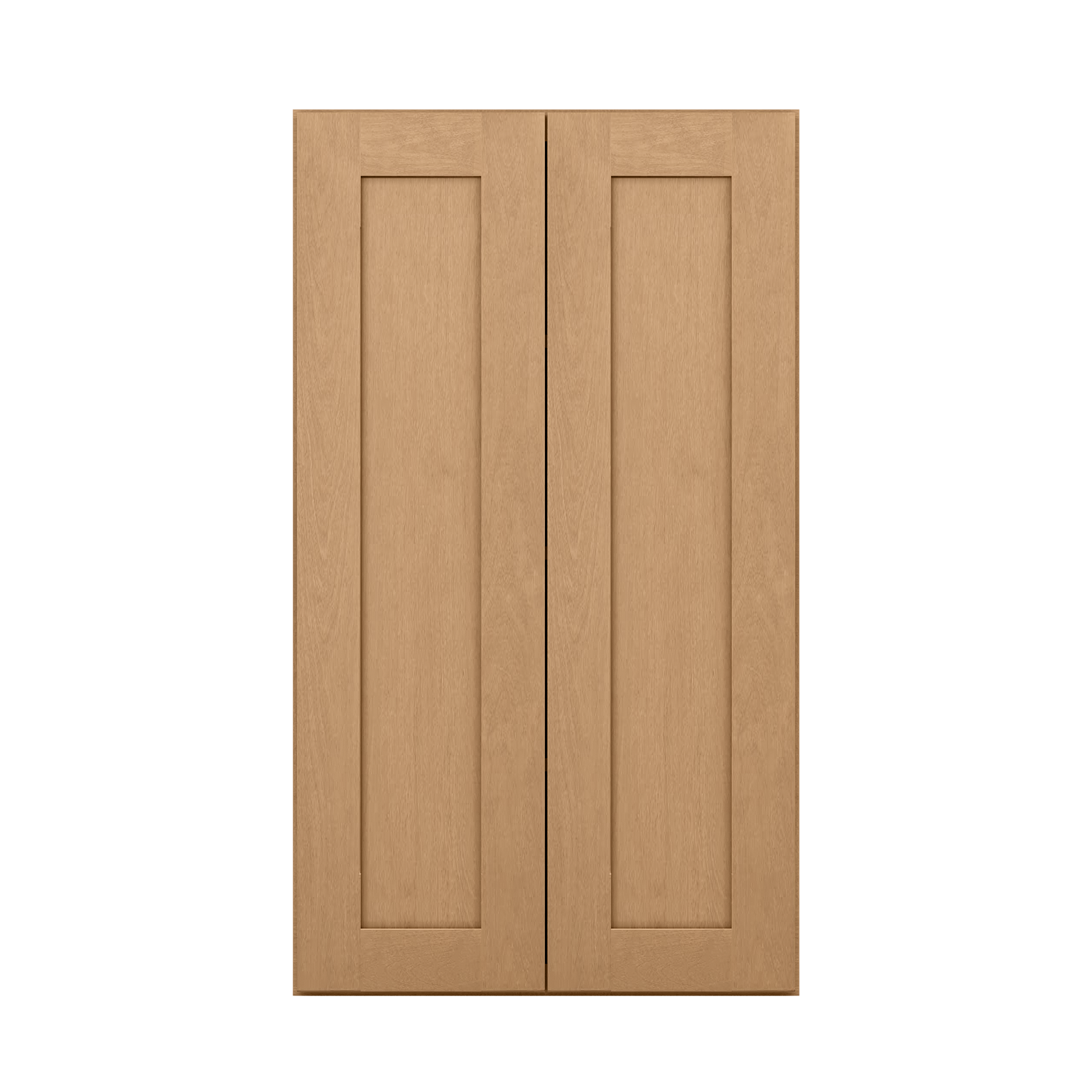 Wall Kitchen Cabinet W2442 Shaker Toffee LessCare 24 in. width 42 in. height 12 in. depth - Kitchen Cabinets