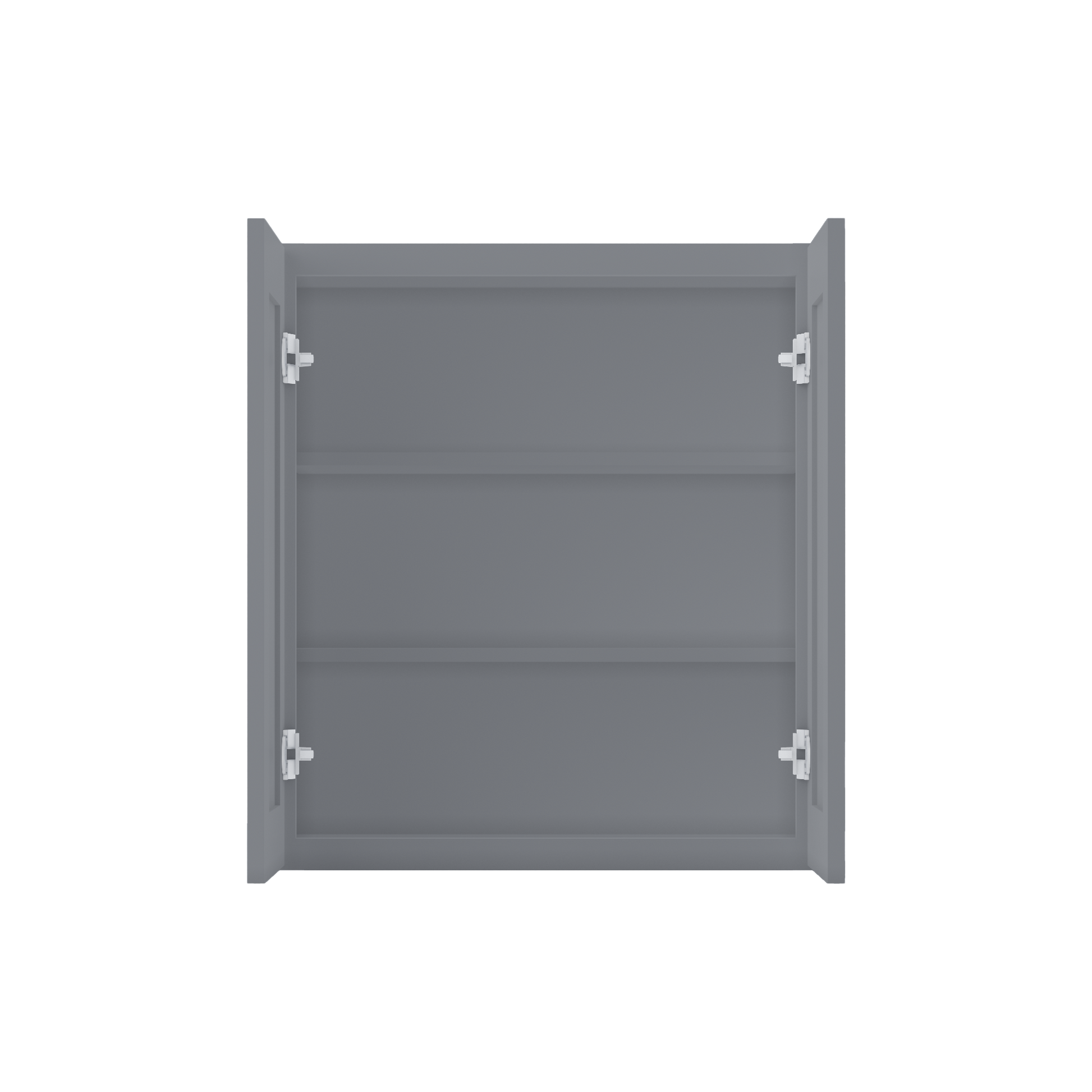 Wall Kitchen Cabinet W2730 Colonial Gray LessCare 27 in. width 30 in. height 12 in. depth - Kitchen Cabinets