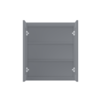 Wall Kitchen Cabinet W2730 Colonial Gray LessCare 27 in. width 30 in. height 12 in. depth - Kitchen Cabinets