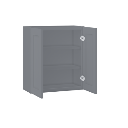 Wall Kitchen Cabinet W2730 Colonial Gray LessCare 27 in. width 30 in. height 12 in. depth - Kitchen Cabinets