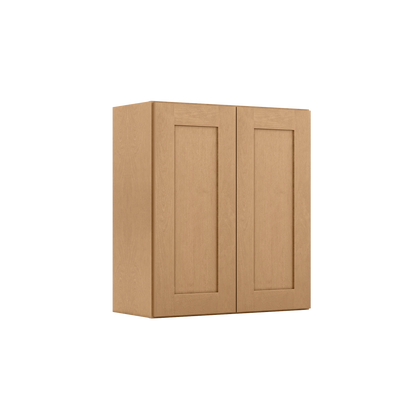 Wall Kitchen Cabinet W2730 Shaker Toffee LessCare 27 in. width 30 in. height 12 in. depth - Kitchen Cabinets