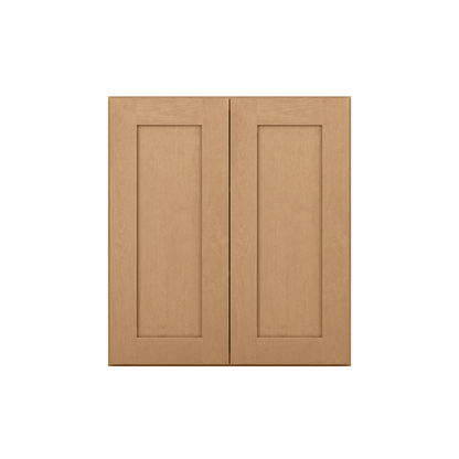 Wall Kitchen Cabinet W2730 Shaker Toffee LessCare 27 in. width 30 in. height 12 in. depth - Kitchen Cabinets