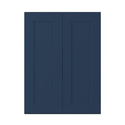 Wall Kitchen Cabinet W2736 Danbury Blue LessCare 27 in. width 36 in. height 12 in. depth - Kitchen Cabinets