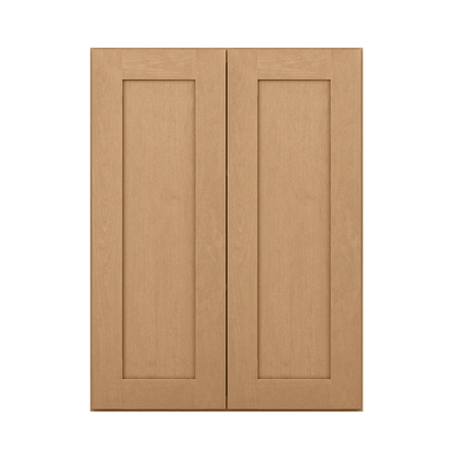 Wall Kitchen Cabinet W2736 Shaker Toffee LessCare 27 in. width 36 in. height 12 in. depth - Kitchen Cabinets