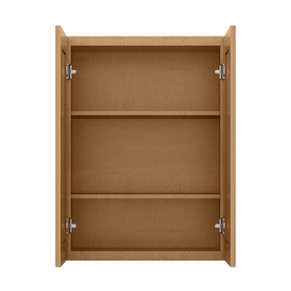 Wall Kitchen Cabinet W2736 Shaker Toffee LessCare 27 in. width 36 in. height 12 in. depth - Kitchen Cabinets