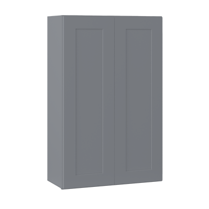 Wall Kitchen Cabinet W2742 Colonial Gray LessCare 27 in. width 42 in. height 12 in. depth - Kitchen Cabinets