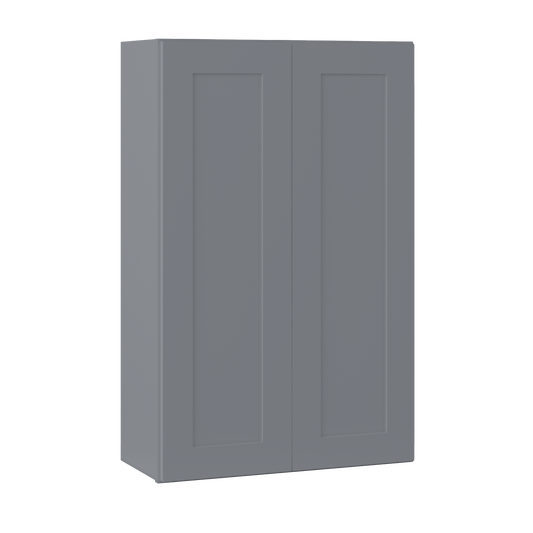 Wall Kitchen Cabinet W2742 Colonial Gray LessCare 27 in. width 42 in. height 12 in. depth - Kitchen Cabinets