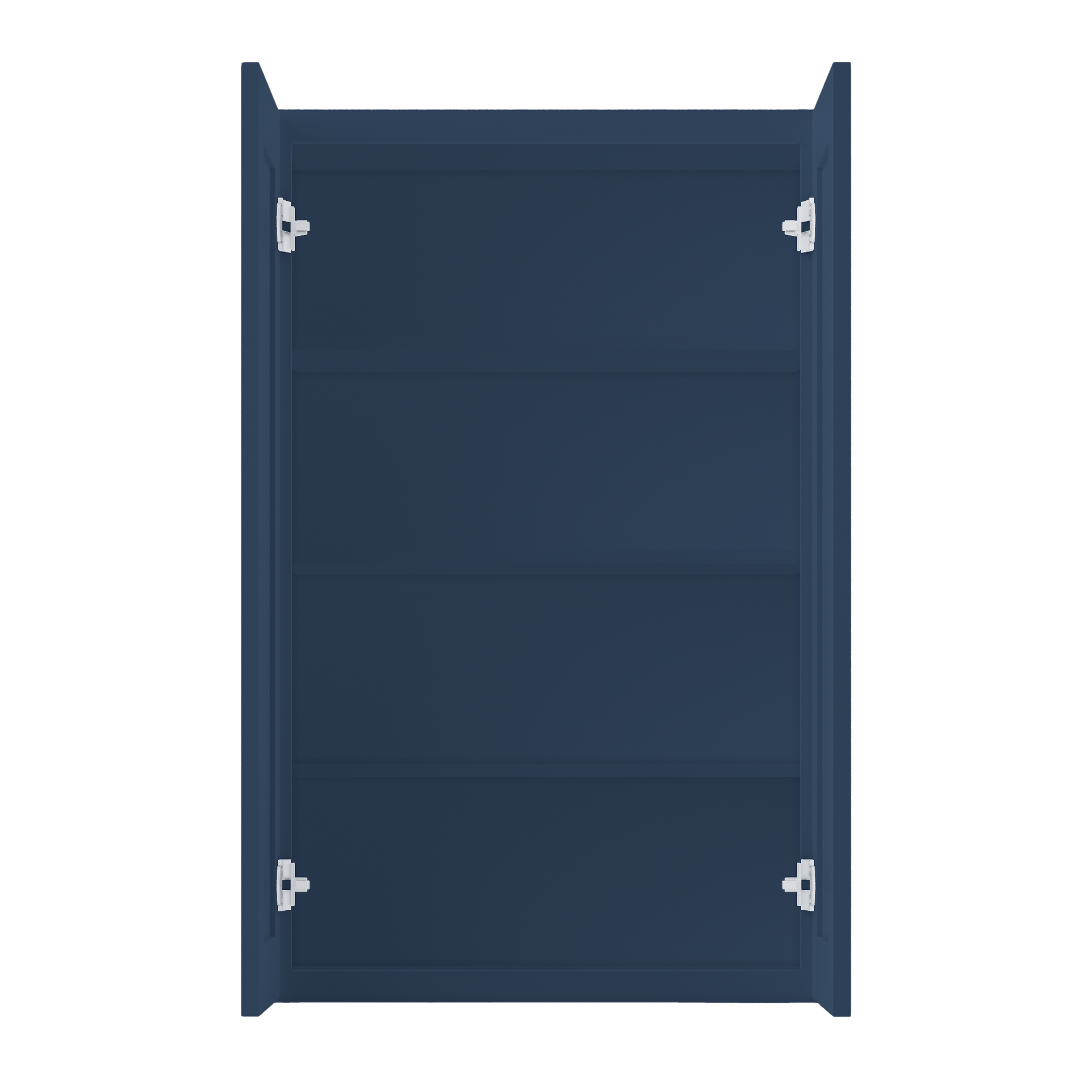 Wall Kitchen Cabinet W2742 Danbury Blue LessCare 27 in. width 42 in. height 12 in. depth - Kitchen Cabinets